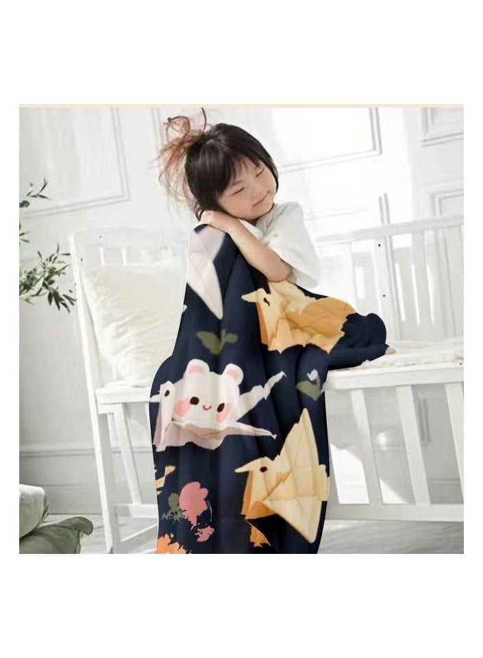 general Flannel thin blanket (warm and comfortable, suitable for sleep, gaming, dust removal and sandproof) 150cm*200cm - 75 - Image 4