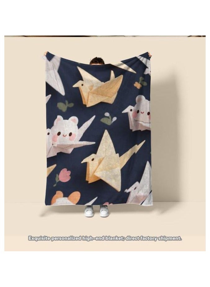 general Flannel thin blanket (warm and comfortable, suitable for sleep, gaming, dust removal and sandproof) 150cm*200cm - 75 - Image 5