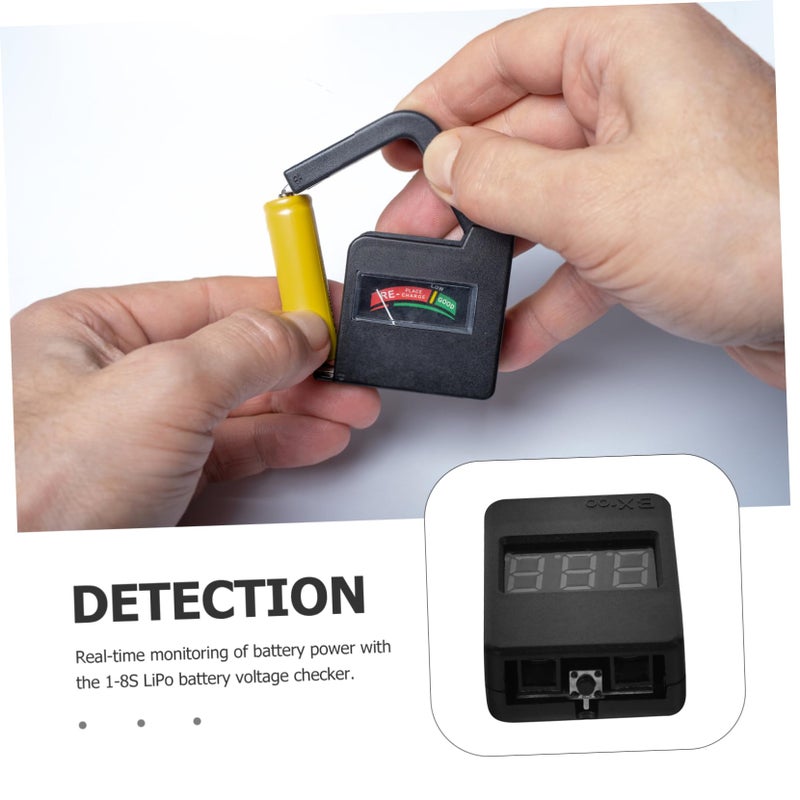 Digital Battery Capacity Tester For Li Ion Batteries With LED Display Low Voltage Alarm Black 4 20X3 00X1 40CM - Image 5