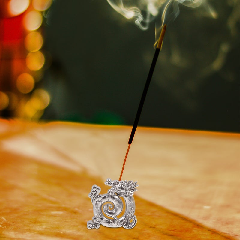 2pcs Zine-alloy Incense Censers Dragon-shaped Incense Holders - Image 3