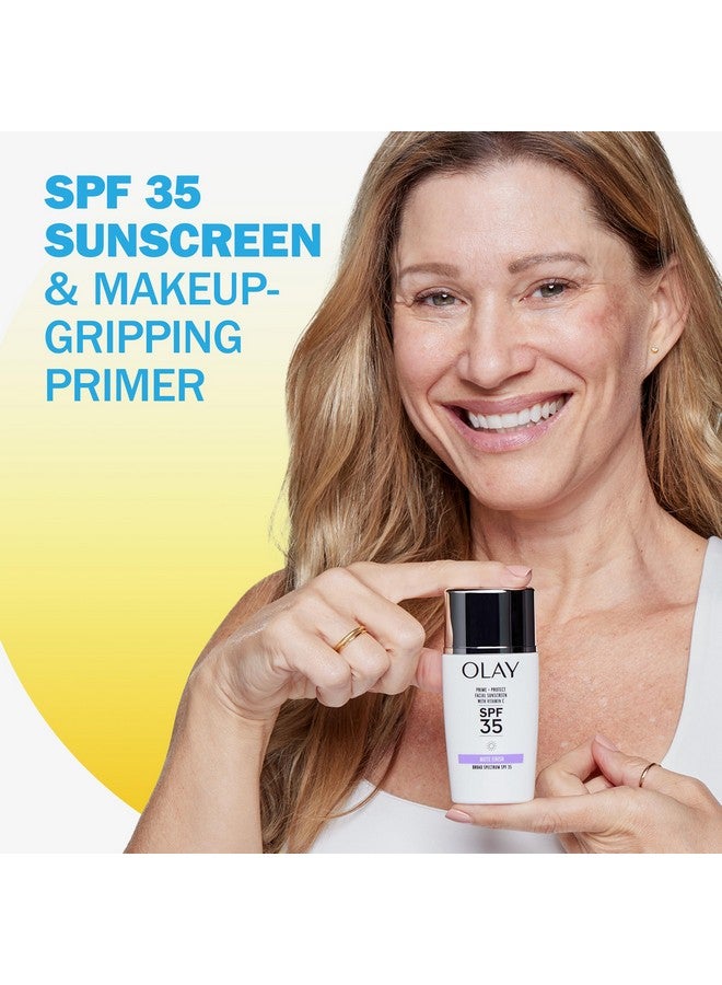 Olay Prime & Protect Spf 35 Face Sunscreen 40 Ml (1.3 Fl Oz) Matte Finish Spf Makeup Primer And Lightweight Sunscreen For All Skin Types - Image 2