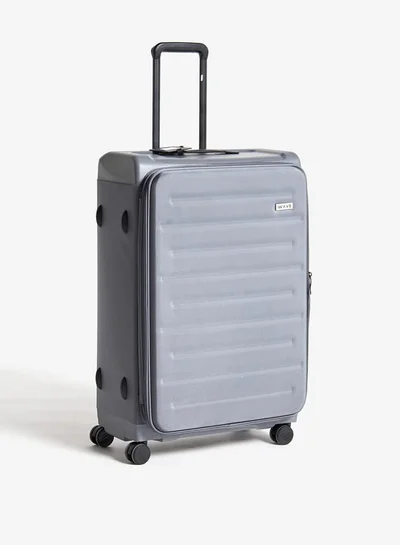 وايف Women's Textured Softcase Luggage Trolley Bag with Retractable Handle