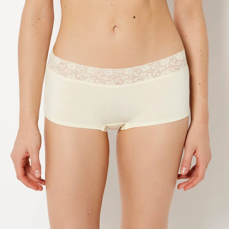 لا سينزا La Senza Boyshort Panty With Lace Trim