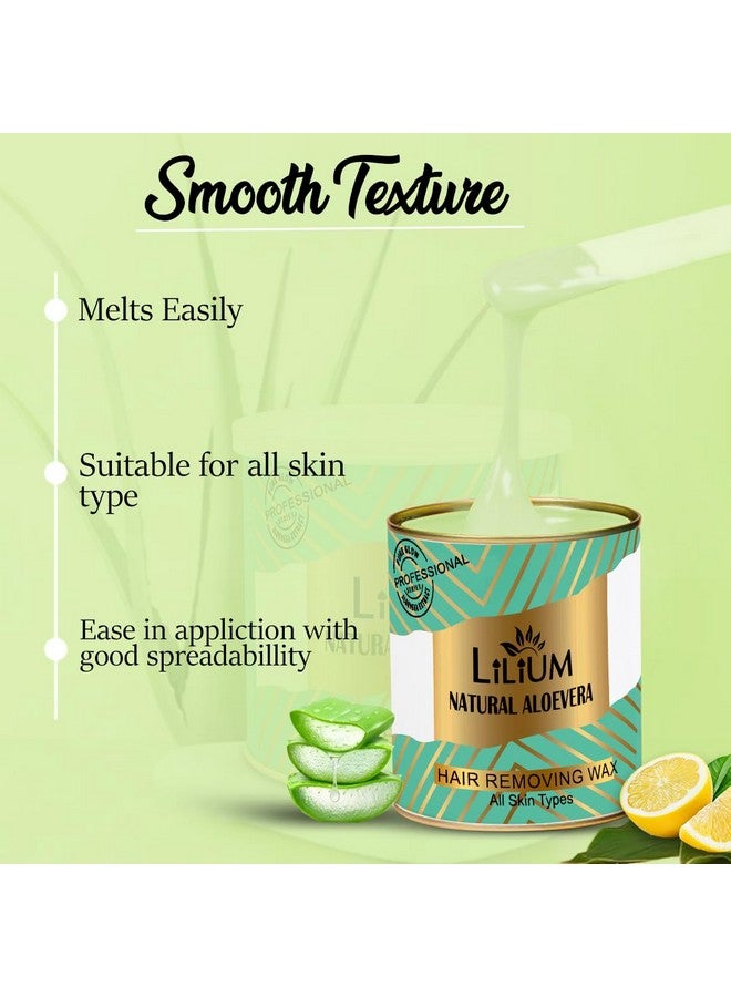 LILIUM Natural Aloe Vera Hair Removing Wax 600Gm | For Legs, Arms, Underarms, Bikini Line, & Full Body | Aloe Soothes & Hydrates Skin | Quick & Easy Hair Removal At Home | Men & Women - Image 5