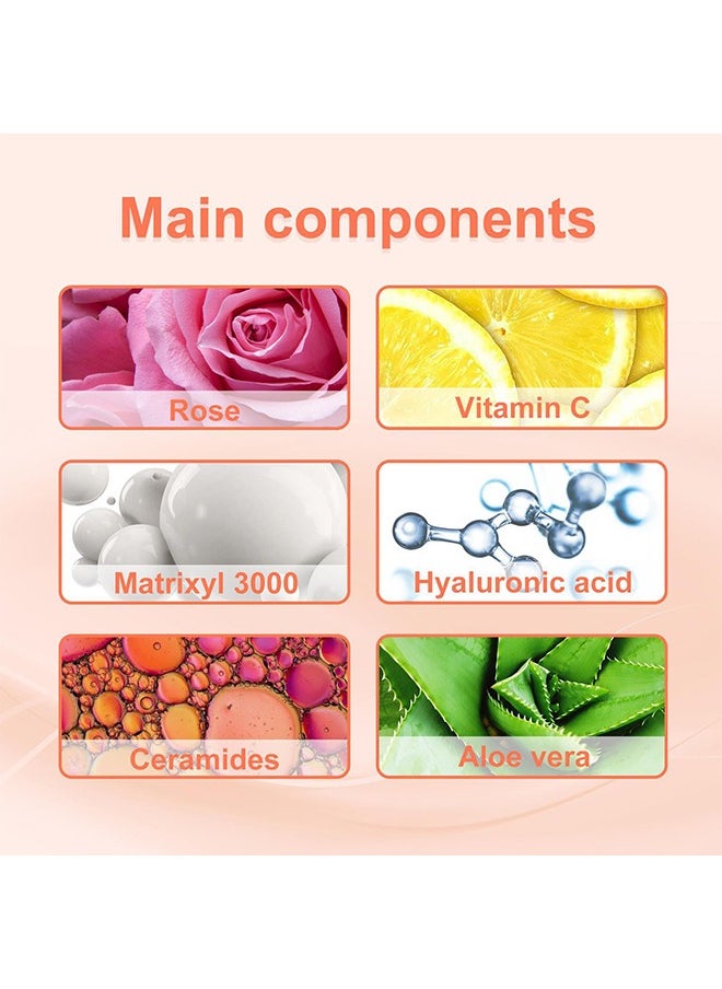 EELHOE - Vitamin C & Rose Oil Anti Aging Daily Serum,Anti Deep Wrinkle Brighten & Firm,  Rose Oil Of Moisturizing, Anti Deep Wrinkle 30ml - Image 1
