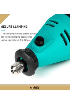 Rubik Rotary Tool Kit with MultiPro Keyless Chuck and Flex Shaft 211pcs Accessories Variable Speed 130W Electric Drill Set for Grinding Engraving Crafting Projects (Green)  - Image 2