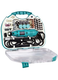 Rubik Rotary Tool Kit with MultiPro Keyless Chuck and Flex Shaft 211pcs Accessories Variable Speed 130W Electric Drill Set for Grinding Engraving Crafting Projects (Green)  - Image 1