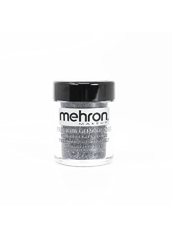 mehron Makeup Precious Gem Loose Pigment Shimmering Eye Powder (.17Oz) (Black Onyx)  - Image 2