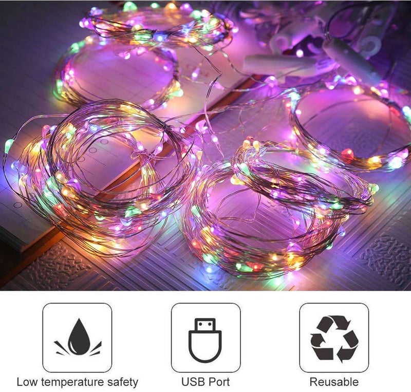 X4CART Fairy Curtain Light 300 LED 8 Mode Remote Control USB Operated LED Curtain String Light for Indoor Outdoor Decoration Window Curtain String Light (3x3 Meter, Multicolor) - Image 4