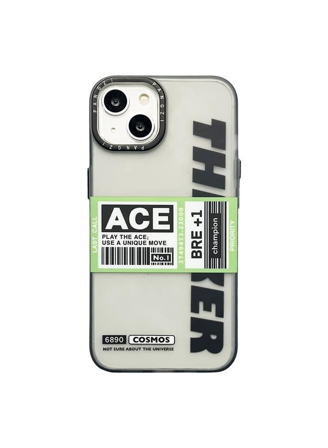 Green Tiger For iPhone 15 Double Layer Frosted IMD Series TPU + PC Phone Case(Green Label ACE)
