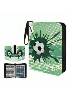 Maanys Maanys Binder Card Holder for Trading Card Games Collection, Holds up to 400 Cards with 50 Removable Sleeves Ideal for Football Playing Cards Green  - Image 1