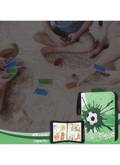 Maanys Maanys Binder Card Holder for Trading Card Games Collection, Holds up to 400 Cards with 50 Removable Sleeves Ideal for Football Playing Cards Green  - Image 4