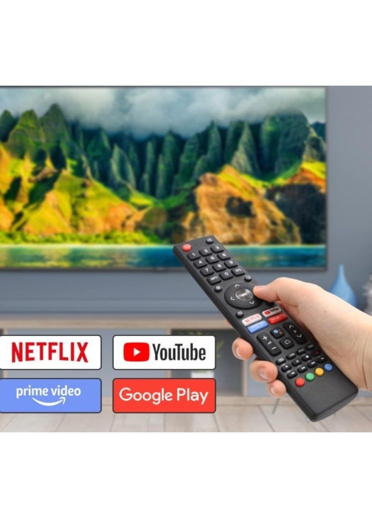 PopZa Remote Control Replacement for Changhong UHD TV - Compatible with Models U43H7A, U43H7S, U50H7S, U55H7S, ODL24771HN-TAB, ODL50672U-TAB, Saba SA24S46A9, SA32S67A9, SA40S67A9 - Image 4