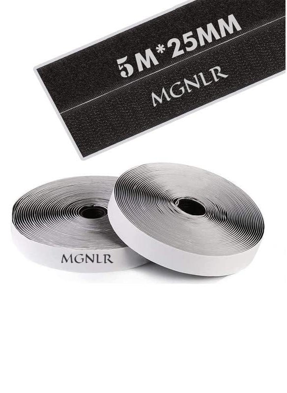 MGNLR MGNLR Fastener Hook Loop MultiFunctional Mounting StickOn Tape Adhesive Back Mounting Tape for Stationary Pictures Home Schools and Office Tools Household Purposes etc 5 Mtr X 25mm 