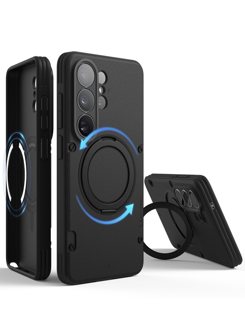 Elago Magnetic Armor Ring Stand for Samsung Galaxy S26 ULTRA (2026) Case Cover [MagSafe compatible] - Black - Image 1