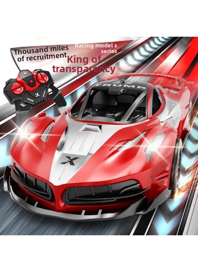 Generic 1:18 Simulation Remote Control Racing Electric Boy Toy Double Light Charging 2.4G Remote Control Four-wheel Drive Sports Car Generation-Color:35a2.4g [blue] Lambo Remote Control Car-mail Order Box-Scale:Standard Version [lithium Battery*1 + Charging Cable]  - Image 3