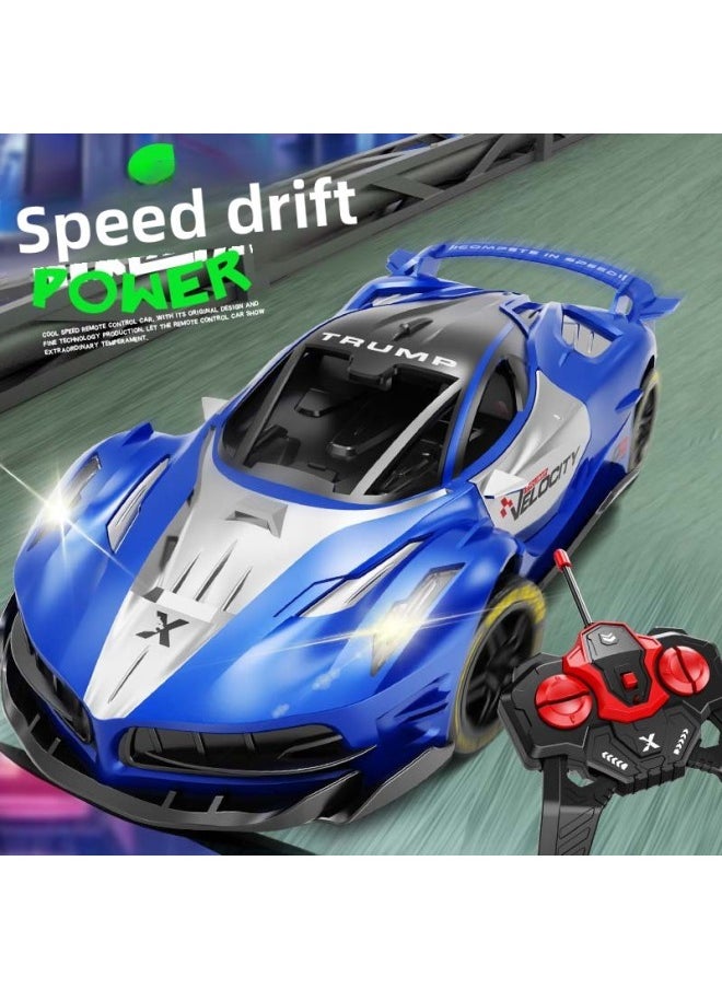 Generic 1:18 Simulation Remote Control Racing Electric Boy Toy Double Light Charging 2.4G Remote Control Four-wheel Drive Sports Car Generation-Color:35a2.4g [blue] Lambo Remote Control Car-mail Order Box-Scale:Standard Version [lithium Battery*1 + Charging Cable]  - Image 4