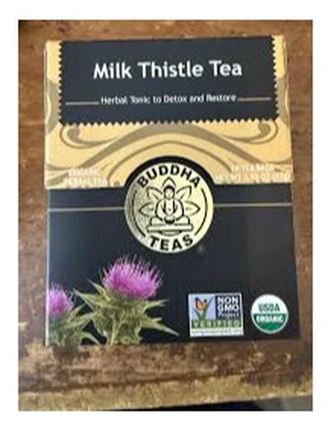 BUDDHA TEAS Organic Herbal Tea, Milk Thistle, 18 Tea Bags, 0.95 oz (27g) - Image 1