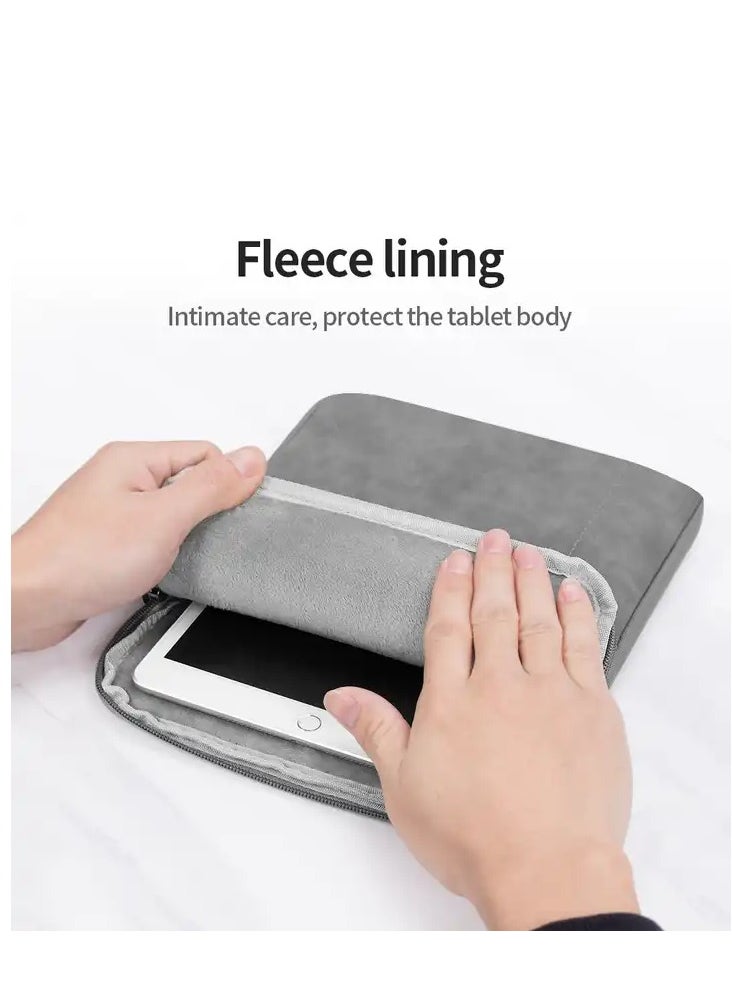 Y&D 9-11 Inch Tablet Sleeve Bag Carrying Case for iPad Pro 11 2021-2018 Air 5/4 10.9 10.2 Galaxy Tab A8 10.5/Tab S8 11" Surface Go 2/1 Protective with Pocket Dark Gray  - Image 2