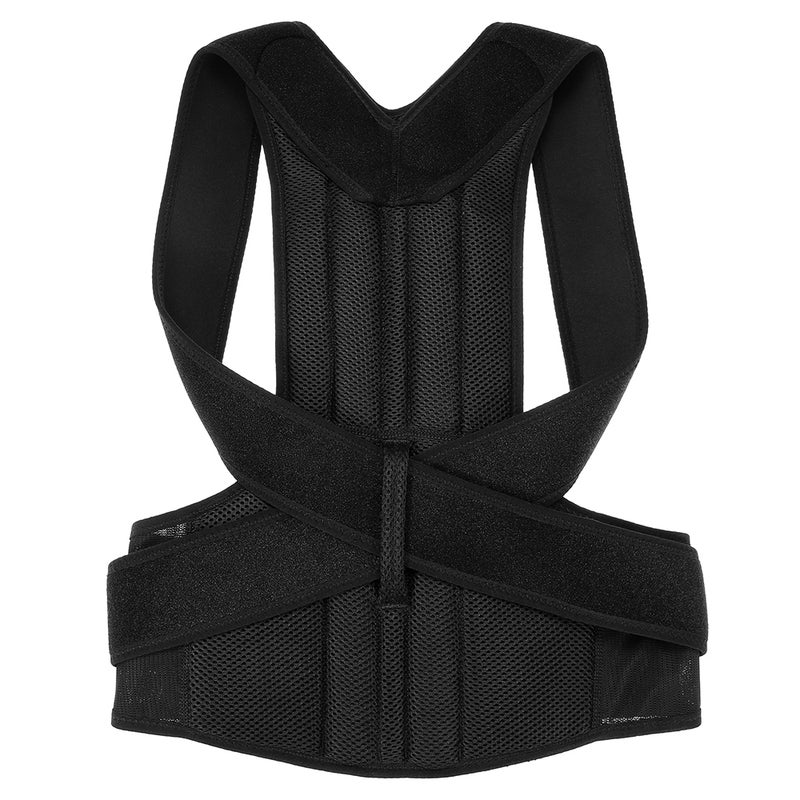 Adjustable Back Posture Corrector Shoulder Relief Brace Lumbar Upper Lower Back Support Strap Belt Men Women - Image 1