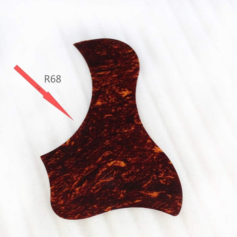 comfrt Acoustic Guitar Pickguard Anti-Scratch Guard Plate Self-adhesive Pickguard for Electric Acoustic Classical Guitar Dark Red - Image 4