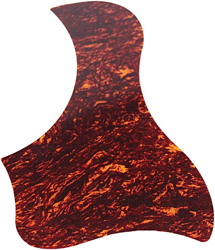 comfrt Acoustic Guitar Pickguard Anti-Scratch Guard Plate Self-adhesive Pickguard for Electric Acoustic Classical Guitar Dark Red - Image 1