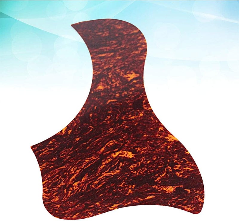 comfrt Acoustic Guitar Pickguard Anti-Scratch Guard Plate Self-adhesive Pickguard for Electric Acoustic Classical Guitar Dark Red - Image 5