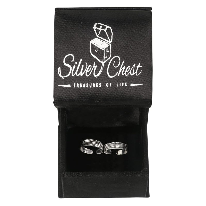 silver chest 925 Silver Toe Rings for Women Stylish Silver Bands for Girls -Sterling Silver Plain Oxidised rings with 3D Self Designs - Image 5