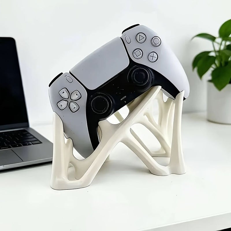حامل تحكم PS5 مطبوع ثلاثي الأبعاد على شكل عنكبوت أسود، حامل عرض تخزين مكتبي. - Image 3
