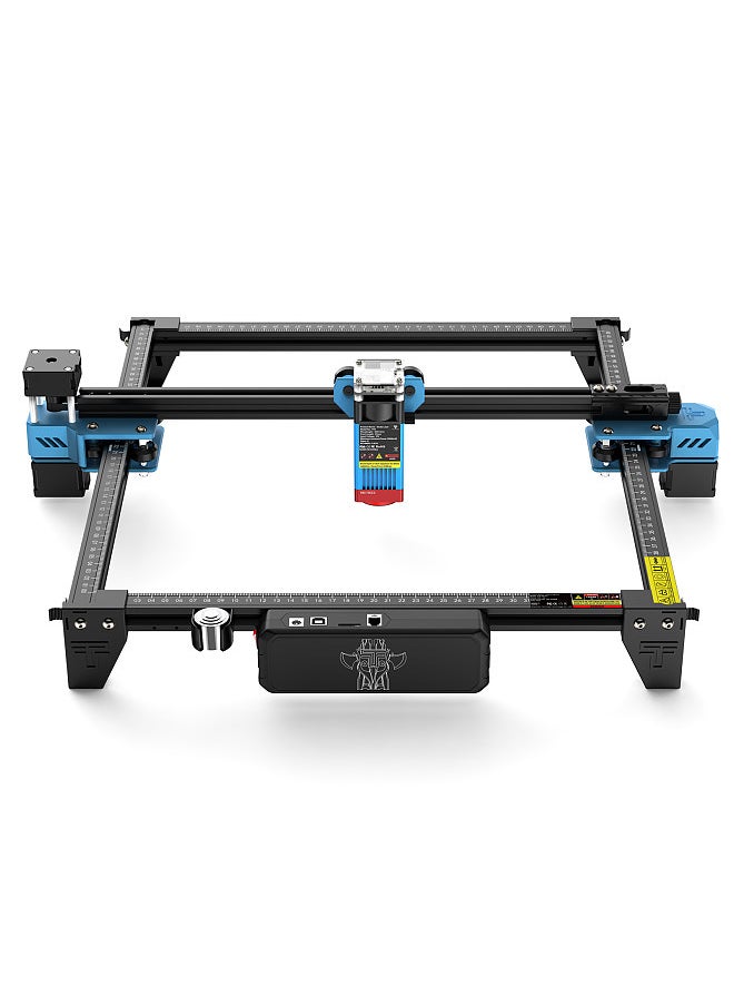 TTS 55 Pro Laser Engraver 5.5W Compressed Spot 30000mm/min High Speed Laser Engraving Cutting Machine 300x300mm with Fast Focus Spot Precision Scale Lines Offline Engraving APP Connection