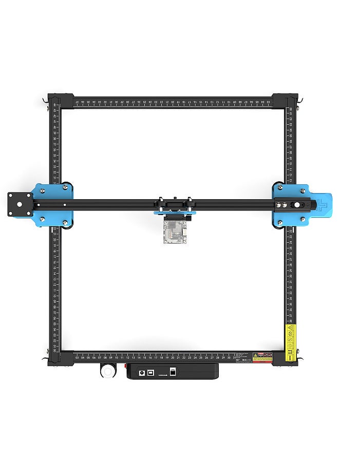 TTS 55 Pro Laser Engraver 5.5W Compressed Spot 30000mm/min High Speed Laser Engraving Cutting Machine 300x300mm with Fast Focus Spot Precision Scale Lines Offline Engraving APP Connection