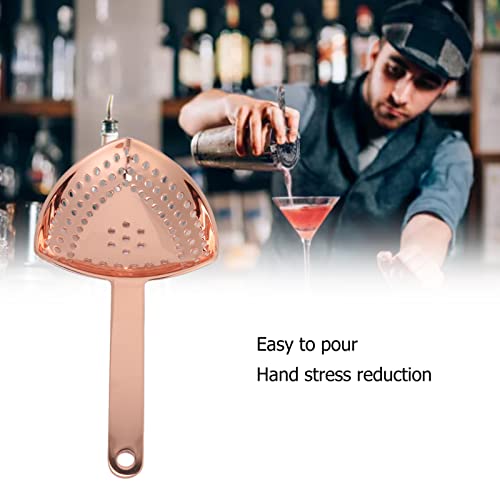 JAWL Bar Strainer, Fine Filtration No Twist Cocktail Strainer for Bar Decorative for Kitchen (Copper Plating) - Image 4