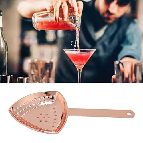 JAWL Bar Strainer, Fine Filtration No Twist Cocktail Strainer for Bar Decorative for Kitchen (Copper Plating) - Image 2