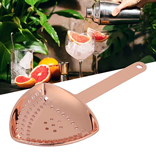JAWL Bar Strainer, Fine Filtration No Twist Cocktail Strainer for Bar Decorative for Kitchen (Copper Plating) - Image 3