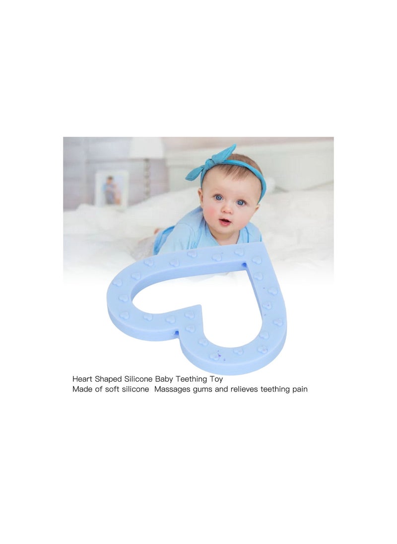 TOT TOT Lovely Heart Teether - Adorable Silicone Teething Toy (baby pink)  - Image 5