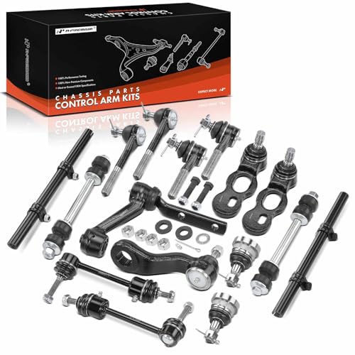 A-Premium Set of 16, Front Upper Lower Ball Joint, Inner Outer Tie Rod End, Front Rear Sway Bar Link, Compatible with - 1995-1997 - for Ford Crown Victoria & Lincoln Town Car & Mercury Grand Marquis - Image 1