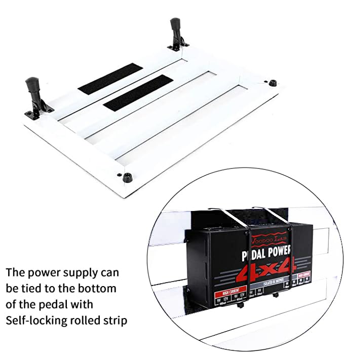 GHOSTFIRE Ghost Fire Guitar Pedal Board Aluminum Alloy 1.76IB Super light Effect Pedalboard 19.8''x11.5'' with Carry Bag,SPL-04 White - Image 5