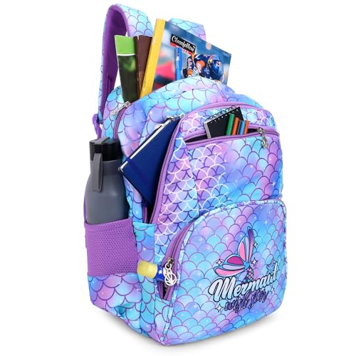 TRUE HUMAN TINY TEEN School Bag for Girls, Lightweight Casual Backpack, Trendy for Girls, kids students (Mermaid) - Image 2