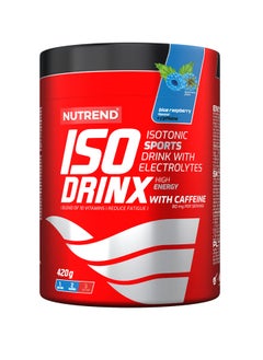 NUTREND Isodrinks With Caffiene Blue Raspberry 420 G  - Image 1