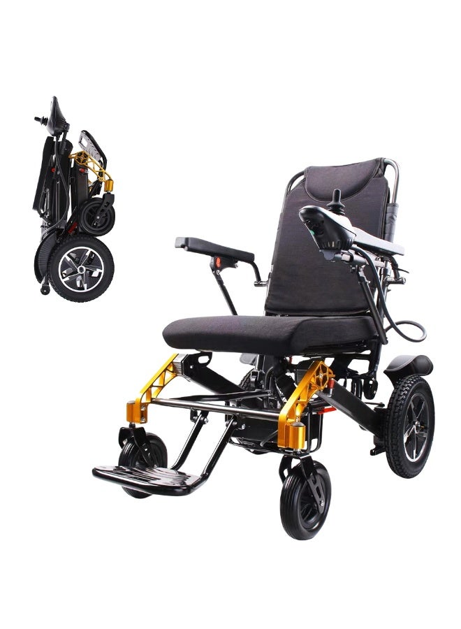 كرسي متحرك كهربائي قابل للطي للبالغين، يتحمل وزنًا يصل إلى 265 رطلاً، مزود بمحرك 500 واط وبطارية ليثيوم قابلة للفصل، وإطار من الألومنيوم، مناسب لكبار السن، محمول، معتمد من شركات الطيران. - Image 1