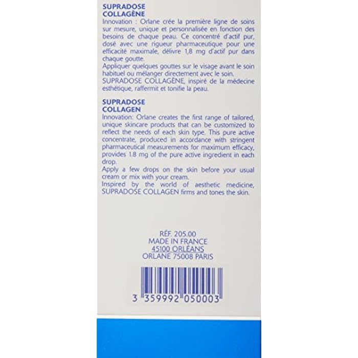 ORLANE PARIS Anagenese Supradose Collagen - Collagen-Powered Facial Elasticity Treatment - Active Collagen Concentrate (15ml) - Image 3