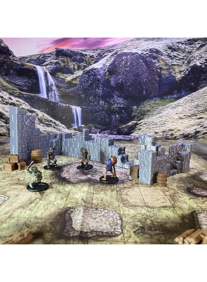 Extruded Gaming Wall Ruins Set 1 - Image 3