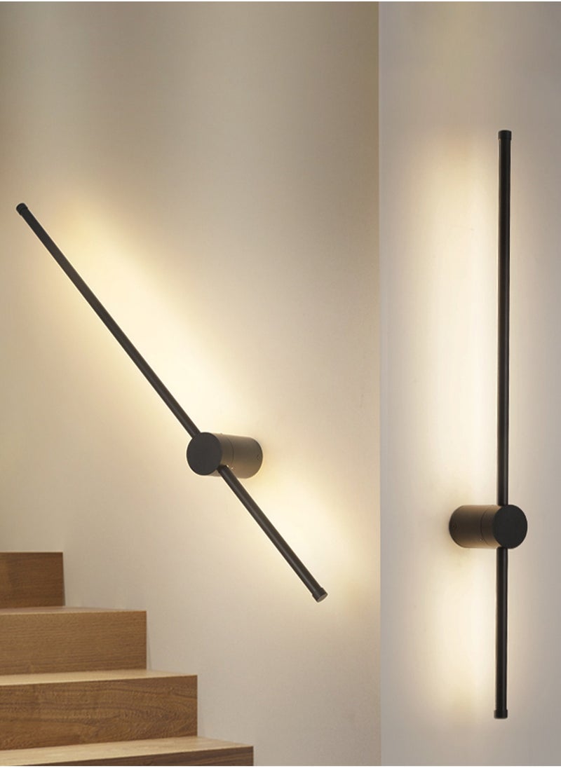 LOOPITYS （Tricolour light-60CM-Rotate）Modern wall lights Home appliances Nordic style long lumen home decoration Bedroom dining room TV wall lighting fixtures,wall lamp ,rotate  - Image 5