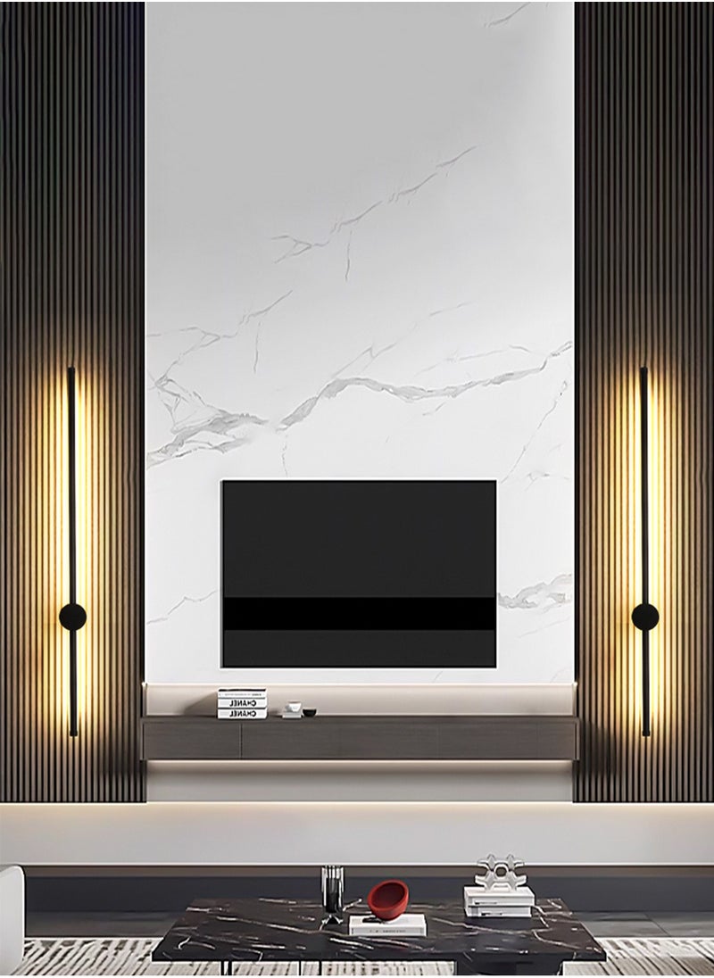 LOOPITYS （Tricolour light-60CM-Rotate）Modern wall lights Home appliances Nordic style long lumen home decoration Bedroom dining room TV wall lighting fixtures,wall lamp ,rotate  - Image 2