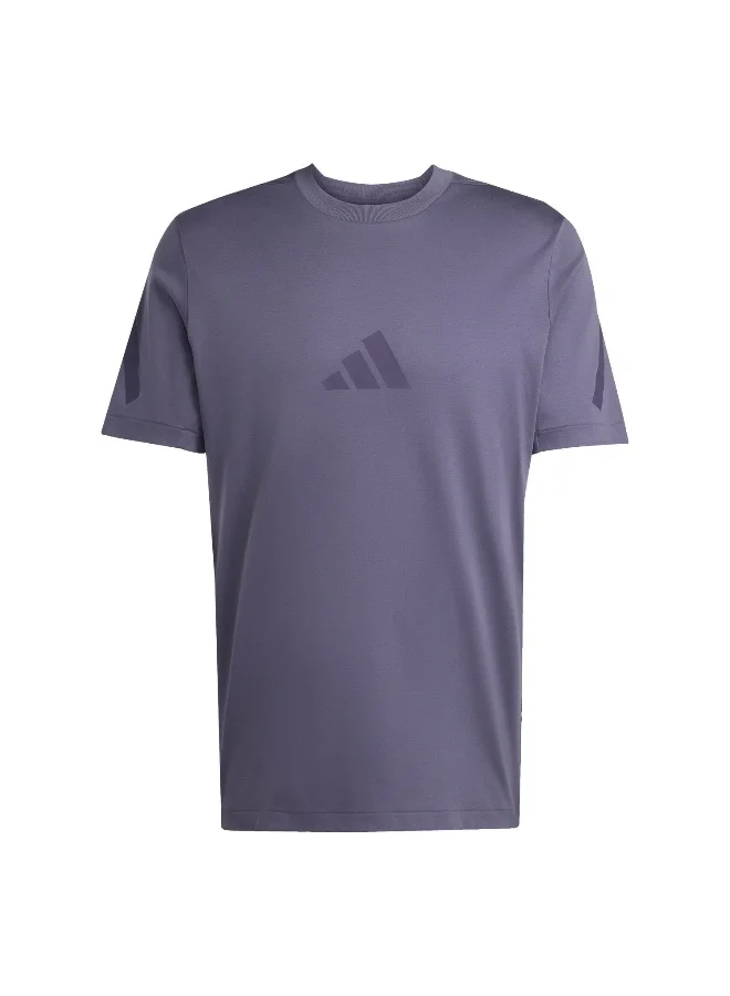 Adidas M Z.N.E. Tee Purple Training T-Shirts For Men XS