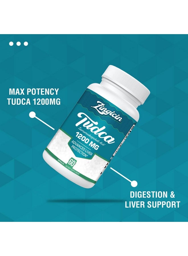 Zingicin TUDCA Supplement 1200mg - 60 Veggie Capsules,Powerful TUDCA Bile Salts Supplements for Liver,Digestion - Image 5