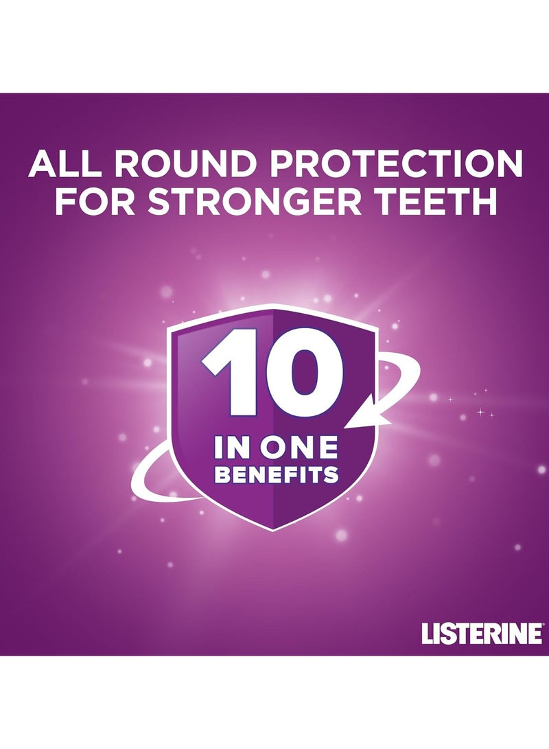 ليسترين غسول الفم عناية متكاملة 10 في 1 بنكهة النعناع - 500 مل - Image 2