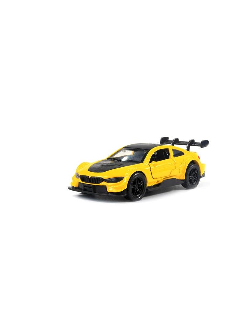 HST Diecast Model Alloy Collectible Toy Sports Car for Kids Yellow and Black 37888-H24 - Image 1