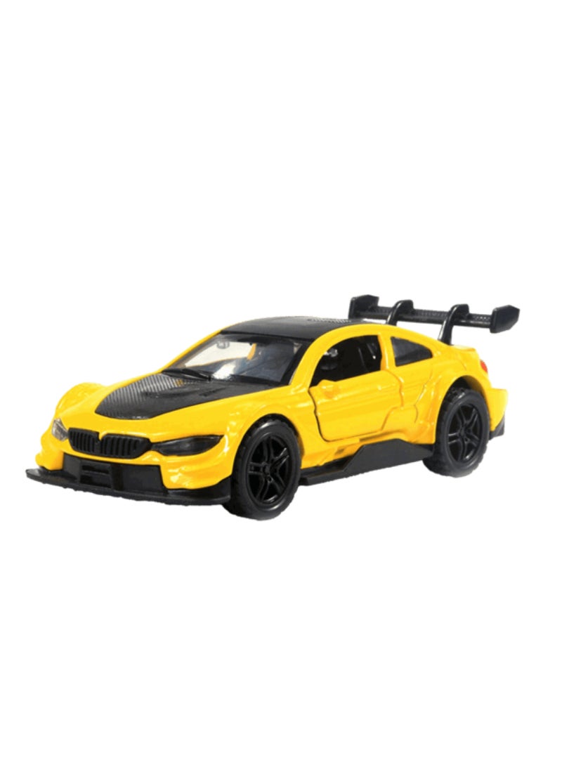 HST Diecast Model Alloy Collectible Toy Sports Car for Kids Yellow and Black 37888-H24 - Image 2