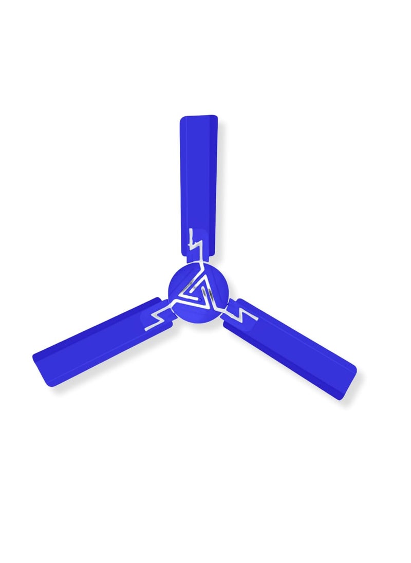 GS GLOW GS GLOW BLUETONE 1 Star 1200 mm 3 Blade Ceiling Fan Energy Saving BLUE Pack of 1  - Image 2